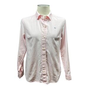 Vineyard Vines Cotton Long Sleeve Button Up Pink 4